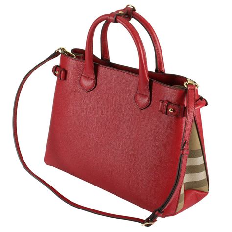 burberry red handbag|Burberry bag price list.